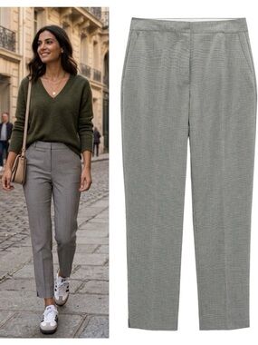 ZARA houndstooth ankle pants